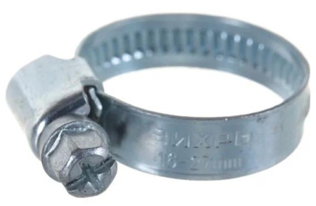 Хомут металлический червячный 16-27 9мм (уп.50шт)  73/9/1/22