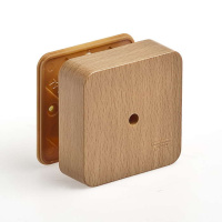 Коробка универсальная для кабель-каналов 80х80х25 бук (светл. основа) IP40  65005-38М