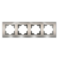 Рамка 4-м Афина стеклянная мокко UNIVersal 2287