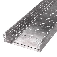 Лоток листовой перфорированный 400х100 L3000 сталь 1мм Стандарт  PR16.0016