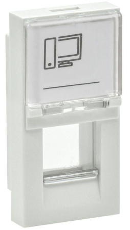 Панель лицевая 1мод. Keystone бел. PRIMER  PR-KK40D-PLK-0-1-K01