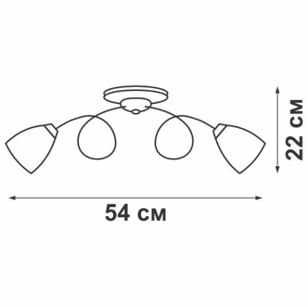 Люстра 5xE14 макс. 40Вт  V1538-0/5PL