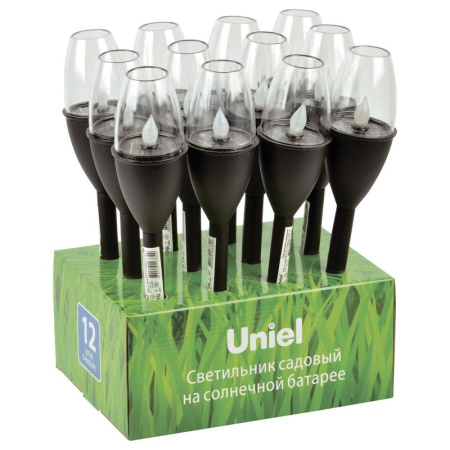 Светильник садовый USL-C-694/PT375 CANDLE SET12 Эффект горящего пламени IP44 на солнечн. батарее аккум. 1хAAA (в компл.)  UL-00009385