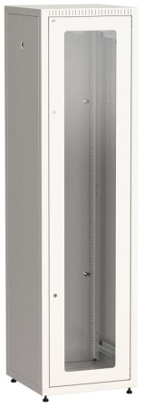 Шкаф сетевой LINEA E 33U 600х600мм стекл. передняя дверь задняя металлическая сер.  LE35-33U66-GM