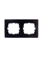 Рамка 2-м Karina горизонт. черн. бархат  707-4200-147