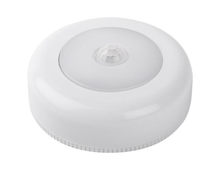 Светильник светодиодный TS5-L1W-SENS 6SMD 0.8Вт 6000К 50лм IP43 пушлайт с датчиком движения и освещенности 3хAAA (не в компл.)  5031661