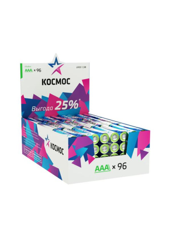 Элемент питания алкалиновый AAA/LR03 (уп.96шт)  KOCLR03_96BOX