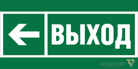 Знак безопасности BL-4020.E31 "Направление к эвакуационному выходу налево"  a20244