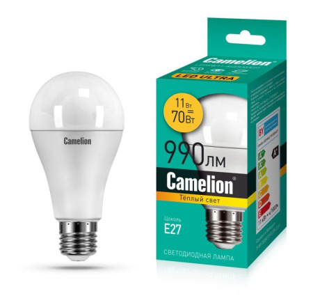 Лампа светодиодная LEDRB/11-A60/830/E27 11Вт 220В LED-M A60 3000К E27  15067