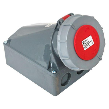 Розетка стационарная наружная 1342 3Р+РЕ 63А 380В IP67 PROxima  ps-1342-63-380