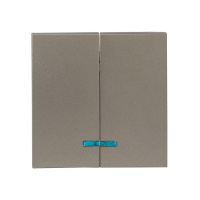 Панель лицевая Валенсия для выключателя 2-кл. с индикатором 10А кашемир PROxima  ESV10-L-123-40