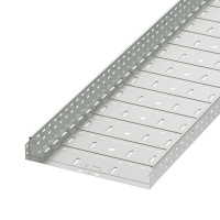 Лоток листовой перфорированный 500х100 L3000 сталь 1мм  35346