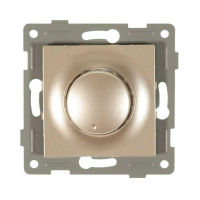 Механизм диммера СП Ugra 500Вт с накладкой и воротком шампань  С11Д6 -027