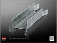 Лоток угловой горизонтальный перфорир. 1мм ЛУГП зц100х50-135 с кругл. замком оцинк.  EI-01.14.31.015