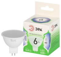 Лампа светодиодная GREEN LINE MR16-6W-865-GU5.3 GL GU5.3 6Вт софит свет холод.  Б0067080