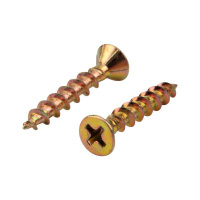 Саморез оконный острый 4.1х25 желт. цинк (уп.500шт)  KR-01-3721-007