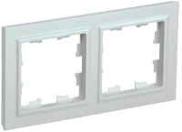 Рамка 2-м BRITE РУ-2-БрЖ жемчуж.  BR-M22-K36