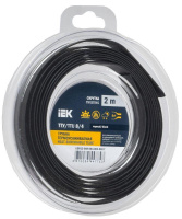 Трубка термоусадочная ТТУ нг-LS 8/4 черн. (уп.2м)  UDR12-008-004-002-K02-T