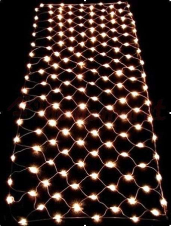 Гирлянда сеть 1.5х1м NTLD144-WW-E-F 10% мигающих LED уличная IP44 тепл. бел.  4690601034762