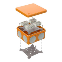 Коробка огнестойкая ОП двухкомпонентная 60-0300-FR6.0-4-8-Р Е15-Е60 100х100х50  60-0300-FR6.0-4-8-Р