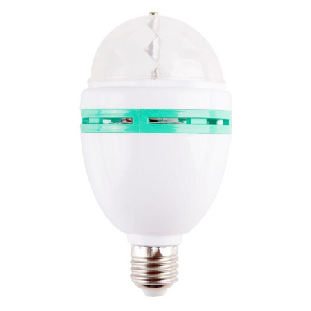 Лампа светодиодная "Диско" 6Вт 3LED RGB E27 230В IP20 80х80х195мм  601-253