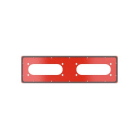 Фланец для монтажа кабельного ввода FL21 для корпусов ST тип 5 543х153мм красн. RAL3020  R5FPST03-RAL3020