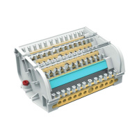 Блок распределительный 5p 7х8мм на DIN-рейку  BD160135