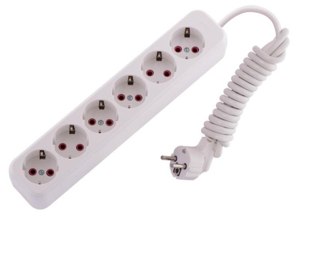 Удлинитель 6х2м с заземл. 16А IP20 Lila  720-0602-601