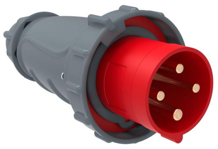 Вилка эл. каб. 63А 3P+PE 6ч/380-415В IP67 MAGNUM ССИ-034  PSN02-063-4