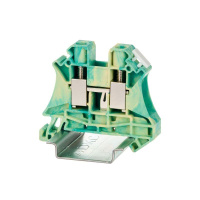 Клемма заземления винтовой зажим 2 точки подключения 10кв.мм  TUR-10-PE