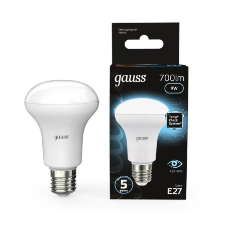 Лампа светодиодная Black 9Вт R63 рефлектор 4100К нейтр. бел. E27 700лм  106002209