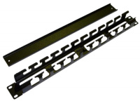 Организатор CM-1U-ML-COV кабельный с метал. кольцами и крышкой 19дюйм 1U  16489