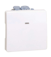 Механизм кнопки клавишной с подсветкой 10А 250В 27 сл. кость 27669-62