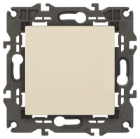 Кнопка 10АХ-250В Elegance сл. кость 14-1111-02 ЭРА Б0047863