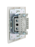 Выключатель кнопочный 1-кл. СП Mira бел./бел.  701-0202-103