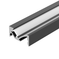 Профиль SL-BEVEL-W21-2000 ANOD BLACK алюм. L2000  043688 Профиль SL-BEVEL-W21-2000 ANOD BLACK алюм. L2000  043688