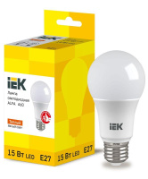 Лампа светодиодная Alfa 15Вт A60 грушевидная 3000К E27 230В (6шт)  LLA-A60-15-230-30-E27-6