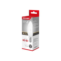 Лампа светодиодная 7.5Вт Свеча (CN) 2700К тепл. бел. E14 713лм  604-017