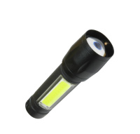 Фонарь аккумуляторный XPE 3Вт + COB 3Вт литиевый аккум. 600мА.ч Micro USB шнур  KocAc1011Lith