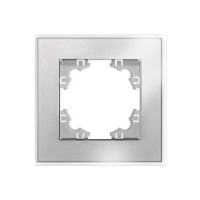 Рамка 1-м Афина стеклянная серебр. UNIVersal 2266