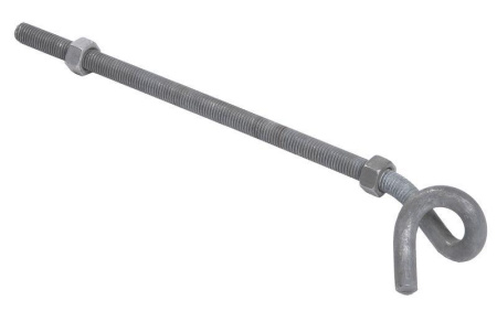 Крюк спиральный КСА12-55/200 (BQC 12-55)  UKS-12-12-55