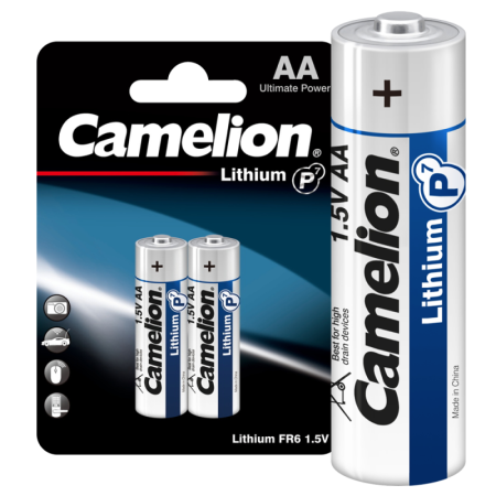Элемент питания литиевый AA/FR6 1.5В Lithium FR6-BP2 BL2 (уп.2шт)  15241
