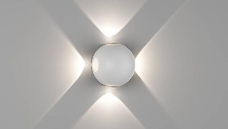 Светильник настенный SFERA-DBL GW-A161-4-4-WH-WW 4Вт 3000К IP54 бел.  00-00003200