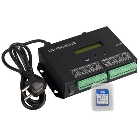 Контроллер HX-803SA DMX (8192 pix 220В SD-карта)  019859
