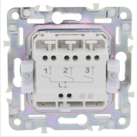 Выключатель 3-кл. SKANDY 10А SK-V11G графит  SK-V30-0-10-K53