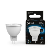 Лампа светодиодная Black 3Вт MR11 софит 6500К холод. бел. GU4 300лм  132517303