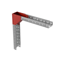 Угол для лотка вертикальный внешний 50х600мм с разворотом трассы на 180град. "ПЛЮС" HD85 КМ PL18568