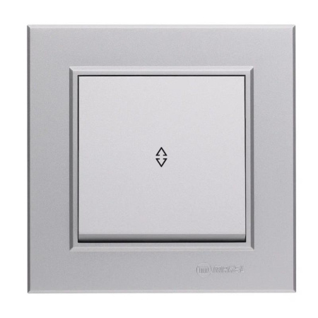 Переключатель проходной 1-кл. СП Karea 10А IP20 сереб.  56065005