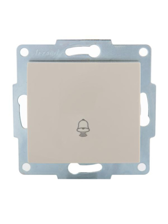 Механизм кнопки звонка 1-кл. 1п СП Karina 10А IP20 крем.  707-0388-103