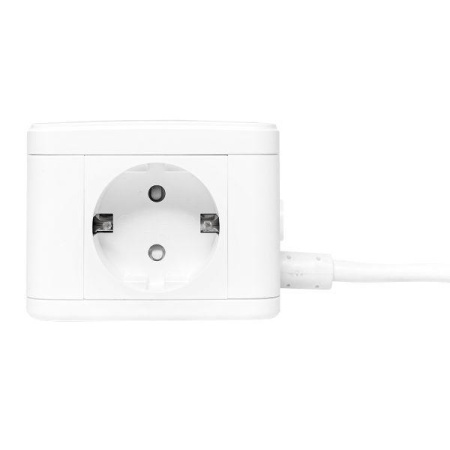 Удлинитель "Куб" 2х1.3м 3USB 2.4А+зарядное устройство 1кв.мм  UBA-CUB-3-WC